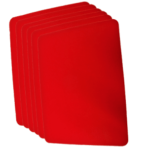 Large tapis de close-up rouge (31 x 43 cm) par Goshman