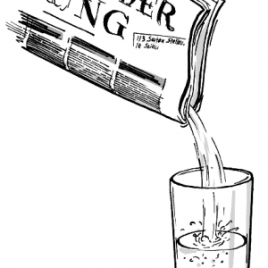 L'eau dans le journal