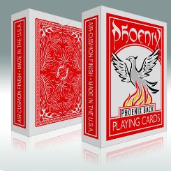 Phoenix Deck Standard Poker size and Red back