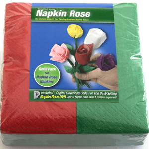 Napkin Rose Kit (Rouge) par Michael Mode