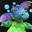 Bubbles le gentil monstre des mers - modèle PRO avec aspergeur par Axtell