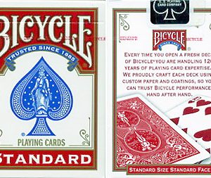 Bicycle standard - Playing Cards Poker (Red) - Rider-Back- New design