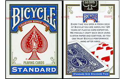 Bicycle standard - Playing Cards Poker (Blue) - Rider-Back- New design -  Magicorum