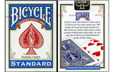 Bicycle Standard – Playing Cards Poker (Bleu) – Rider back- nouveau design