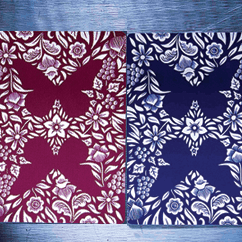 Butterfly Playing Cards (blue) by Ondrej Psenicka