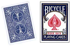 Jeu de cartes Bicycle ancien design (bleu) Rider back