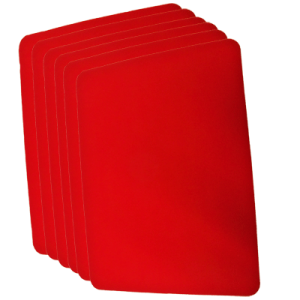 Large tapis de close-up rouge (31 x 43 cm) par Goshman